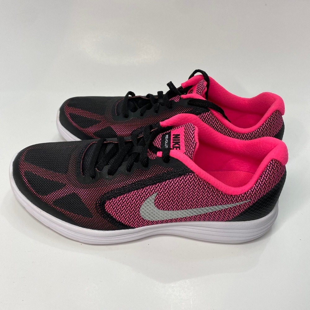 Nike‎ Revolution 3 Hyper Pink/Black Size 6 - Picture 2 of 7